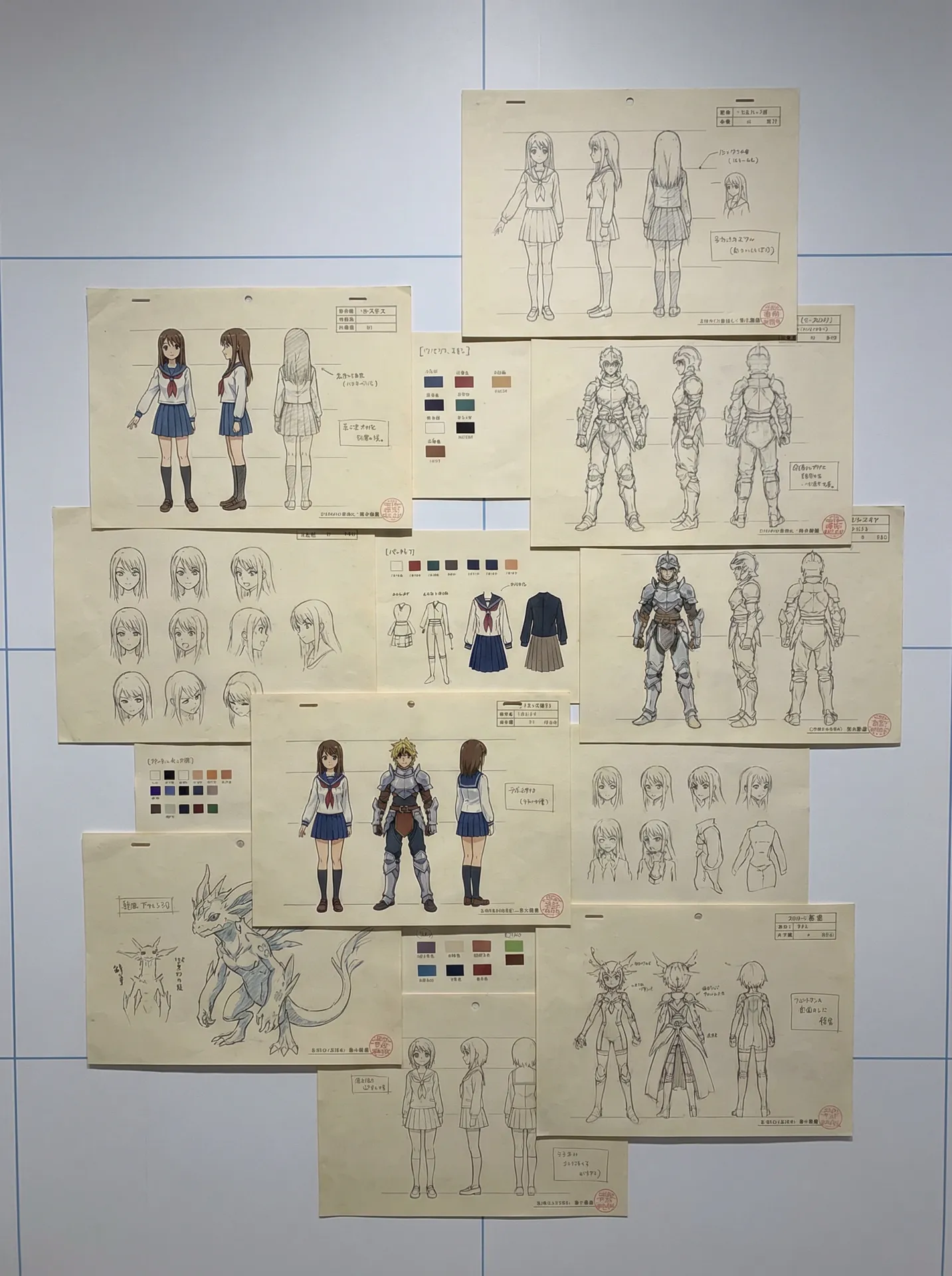 天堂漫画 动画监督佐藤凛的角色设定集